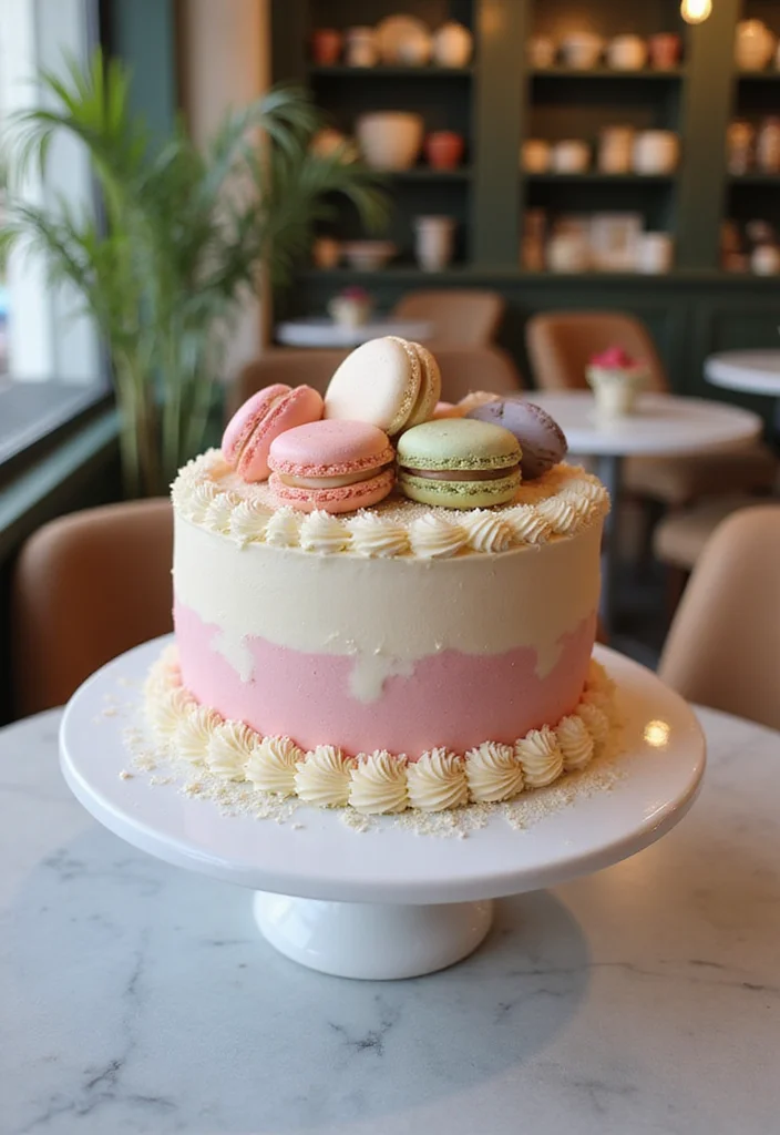 21 Fun 24th Birthday Cake Themes That’ll Wow Your Guests! - 12. Parisian Cafe Cake
