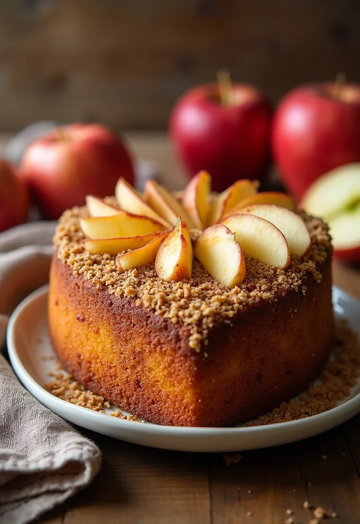 21 Gorgeous Heart Cake Ideas for Valentine’s Day (Fall in Love with #6!) - 20. Apple Cinnamon Heart Cake