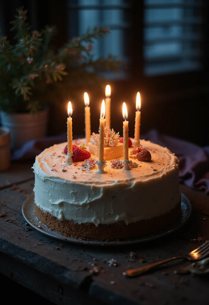 21 Unique Gothic Cake Designs That Will Leave Your Guests Spellbound (You Have to Try #9!) - 18. Candlelight Cake