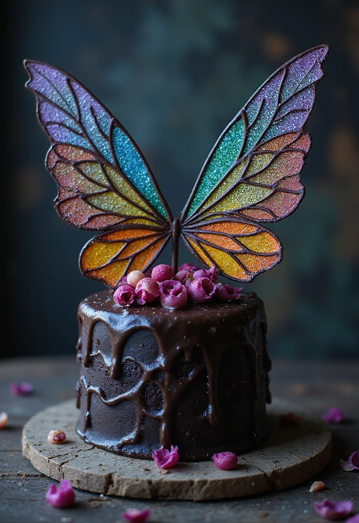 21 Unique Gothic Cake Designs That Will Leave Your Guests Spellbound (You Have to Try #9!) - 19. Dark Fairy Cake