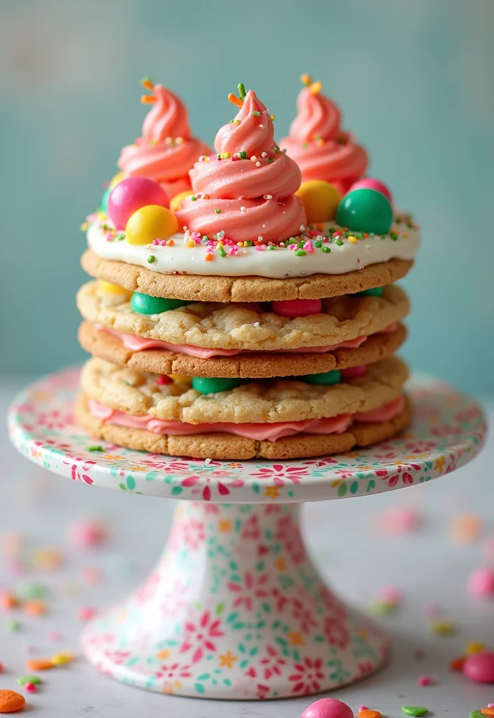 25 Colorful Cocomelon Cake Ideas That Will Brighten Up Any Birthday! - 12. Cocomelon Cookie Cake
