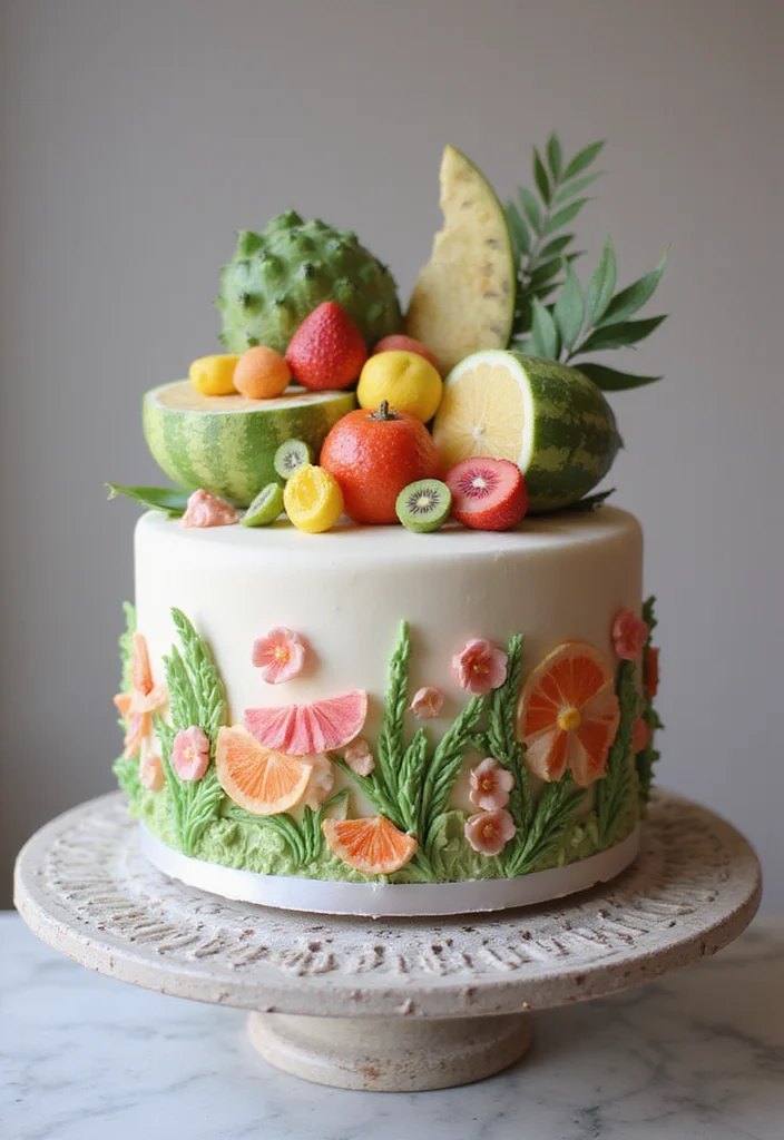 25 Colorful Cocomelon Cake Ideas That Will Brighten Up Any Birthday! - 13. Cocomelon Fondant Cake