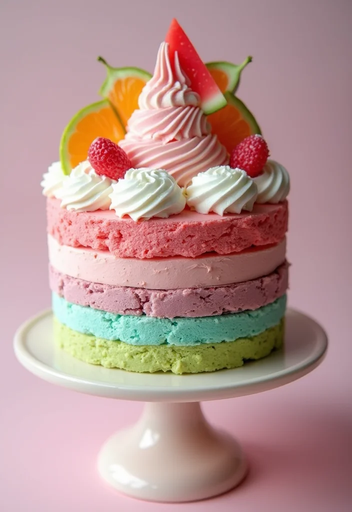 25 Colorful Cocomelon Cake Ideas That Will Brighten Up Any Birthday! - 16. Cocomelon Ice Cream Cake