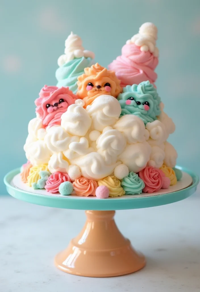 25 Colorful Cocomelon Cake Ideas That Will Brighten Up Any Birthday! - 18. Cocomelon Cloud Cake