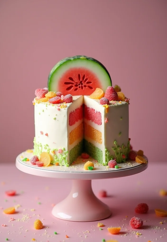 25 Colorful Cocomelon Cake Ideas That Will Brighten Up Any Birthday! - 20. Cocomelon Surprise Inside Cake