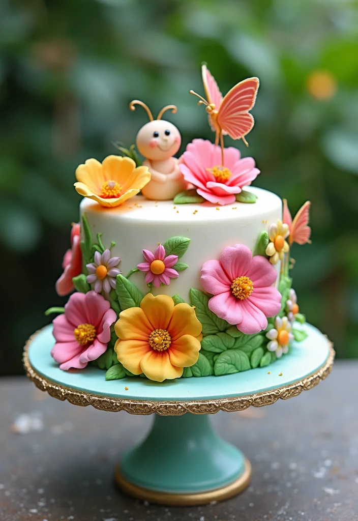 25 Colorful Cocomelon Cake Ideas That Will Brighten Up Any Birthday! - 23. Cocomelon Garden Cake