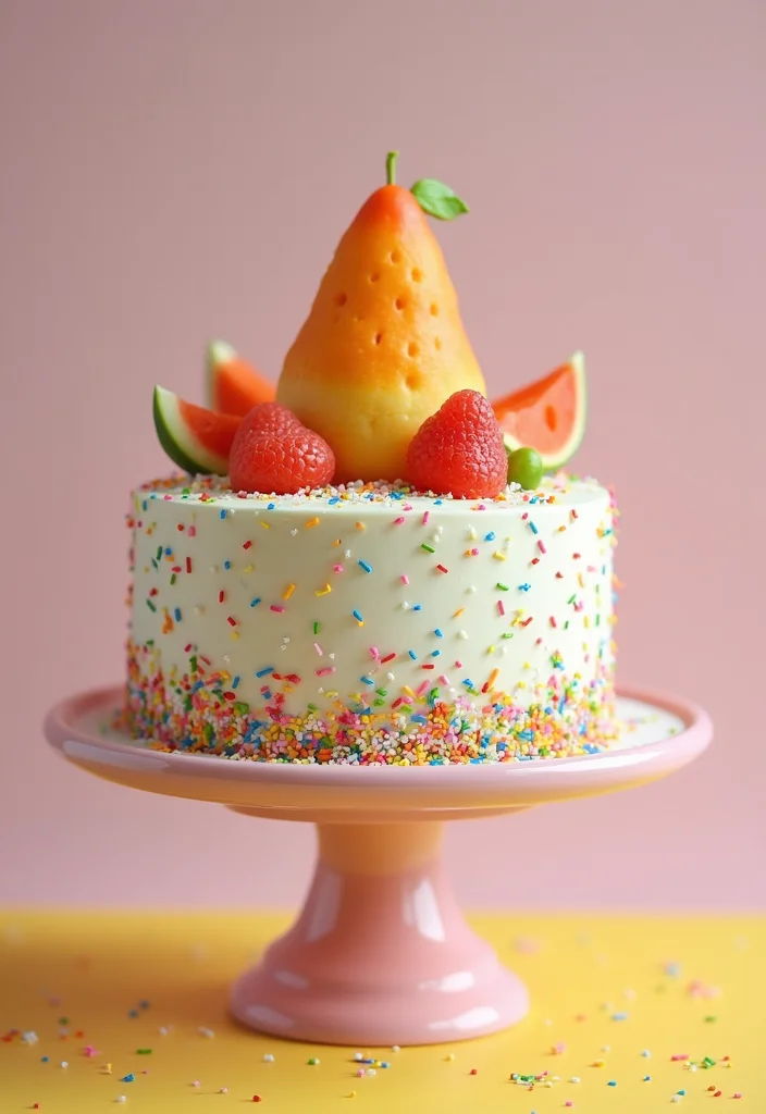 25 Colorful Cocomelon Cake Ideas That Will Brighten Up Any Birthday! - 9. Funfetti Cocomelon Cake