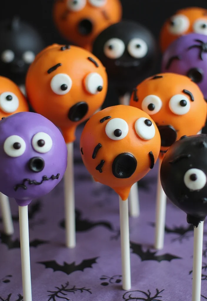 25 Creative Fairy Cake Pops That Will Make You the Star Baker of the Year! - 12. Spooky Halloween Pops