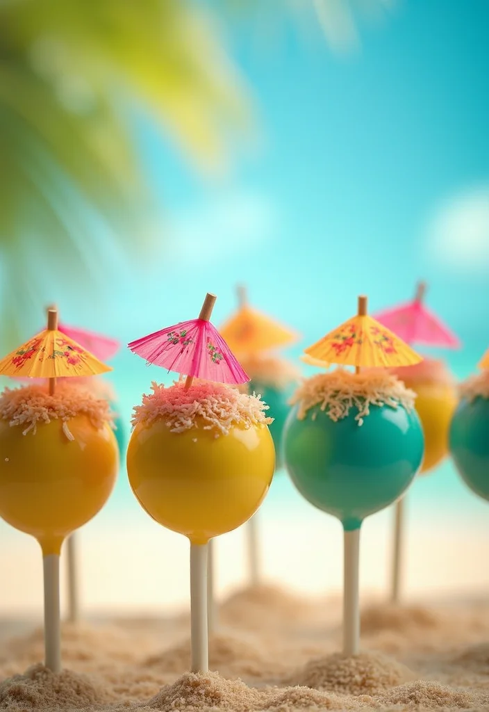 25 Creative Fairy Cake Pops That Will Make You the Star Baker of the Year! - 14. Tropical Paradise Pops