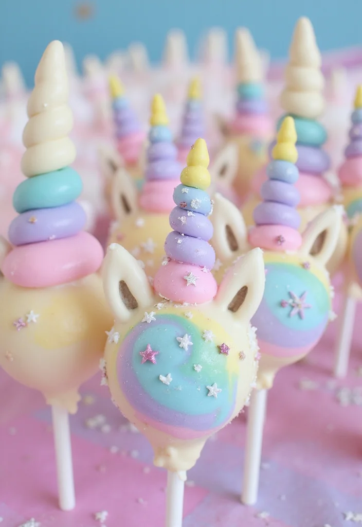 25 Creative Fairy Cake Pops That Will Make You the Star Baker of the Year! - 2. Unicorn Dreams Cake Pops