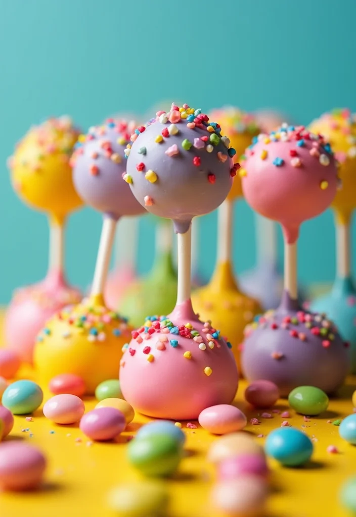 25 Creative Fairy Cake Pops That Will Make You the Star Baker of the Year! - 6. Candyland Pops