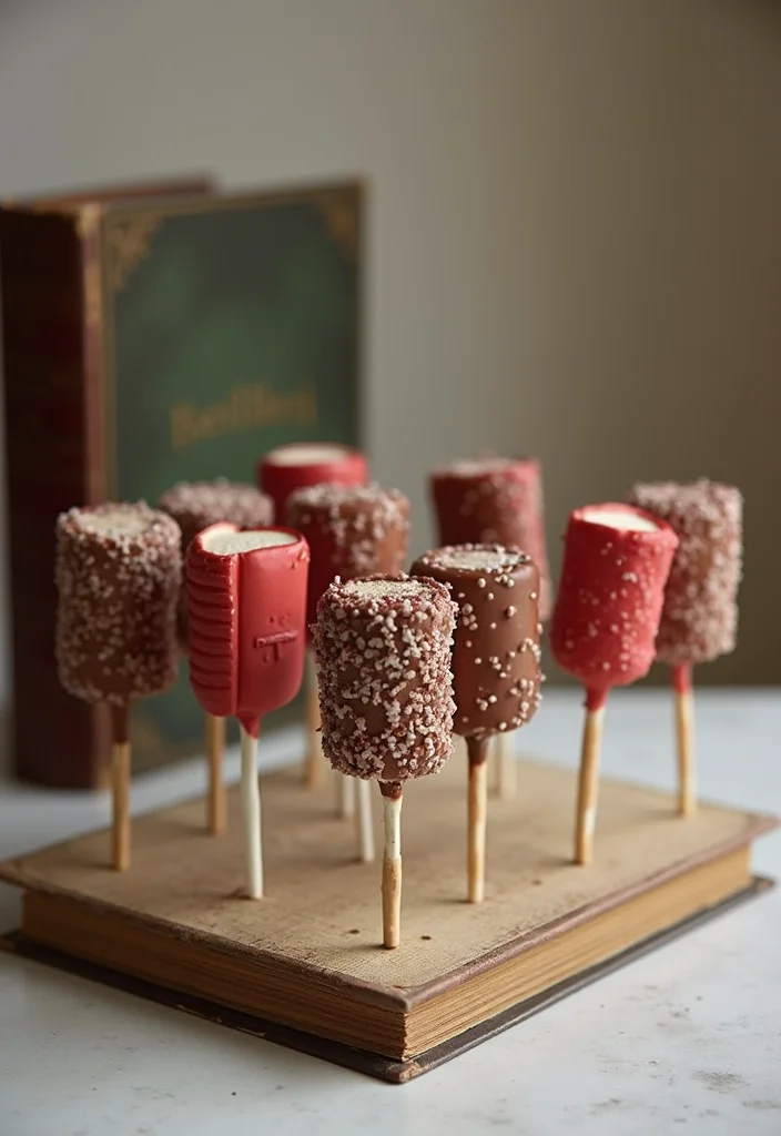 25 Creative Fairy Cake Pops That Will Make You the Star Baker of the Year! - 9. Fairy Tale Books Cake Pops