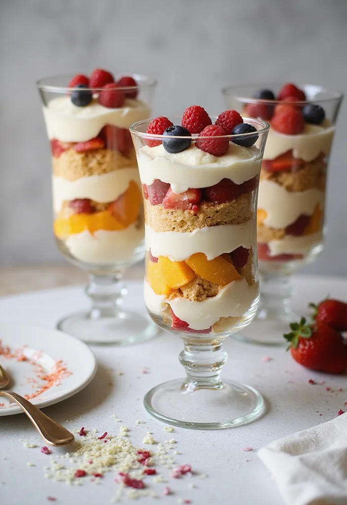 25 Show-Stopping Bridal Shower Cake Ideas That Will Leave Everyone in Awe! - 15. Layered Trifle Cake