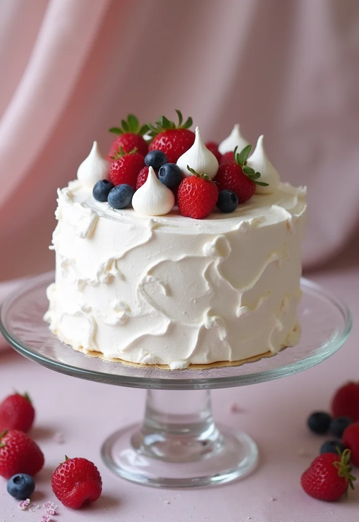 25 Show-Stopping Bridal Shower Cake Ideas That Will Leave Everyone in Awe! - 16. Dreamy Meringue Cake