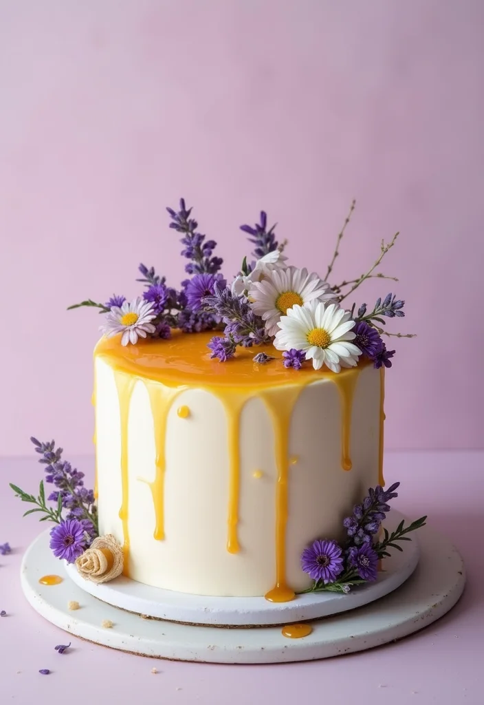 Spark Your Imagination: 18 Creative Birthday Cake Flavor Ideas to Try This Year! - 1. Lavender Honey Cake