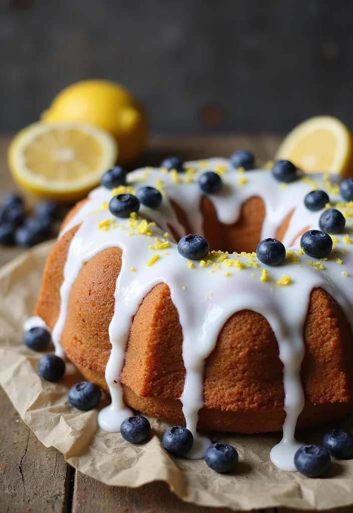Spark Your Imagination: 18 Creative Birthday Cake Flavor Ideas to Try This Year! - 11. Lemon Blueberry Bundt Cake