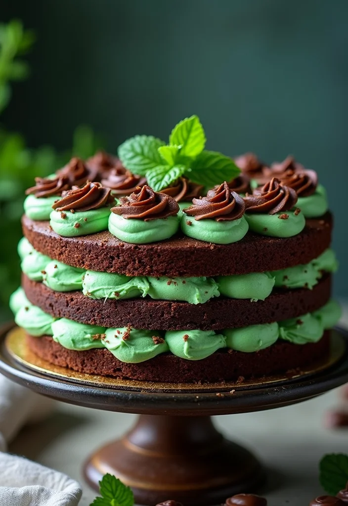 Spark Your Imagination: 18 Creative Birthday Cake Flavor Ideas to Try This Year! - 14. Chocolate Mint Cake