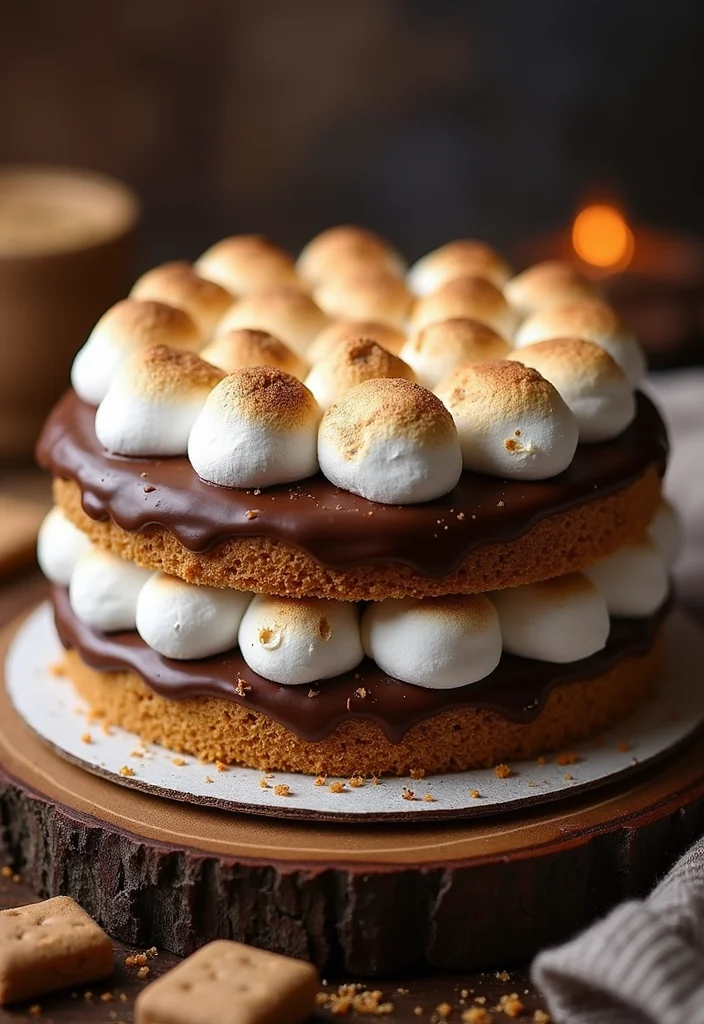 Spark Your Imagination: 18 Creative Birthday Cake Flavor Ideas to Try This Year! - 15. S'mores Cake