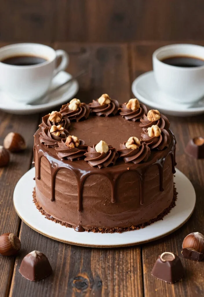 15 Irresistible Birthday Cake Ideas That Will Make You Drool (Especially #7!) - 10. Mocha Hazelnut Cake 1