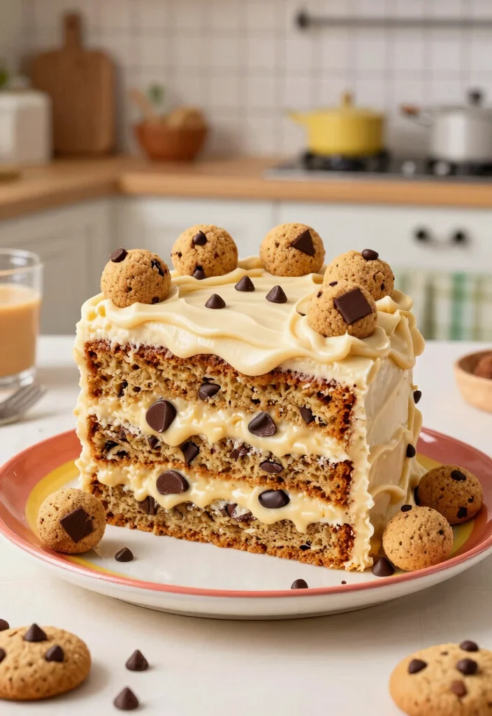 15 Irresistible Birthday Cake Ideas That Will Make You Drool (Especially #7!) - 14. Chocolate Chip Cookie Dough Cake 1