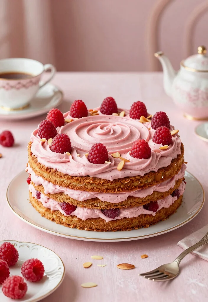 15 Irresistible Birthday Cake Ideas That Will Make You Drool (Especially #7!) - 3. Decadent Raspberry Almond Cake 1
