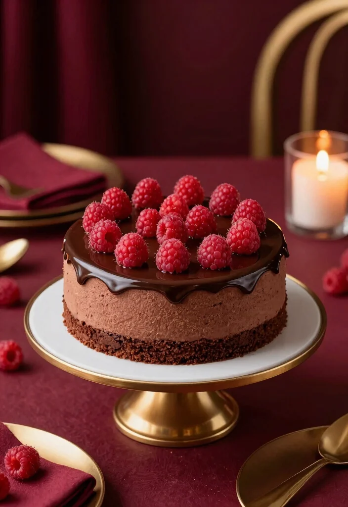 15 Irresistible Birthday Cake Ideas That Will Make You Drool (Especially #7!) - 7. Chocolate Raspberry Mousse Cake 1