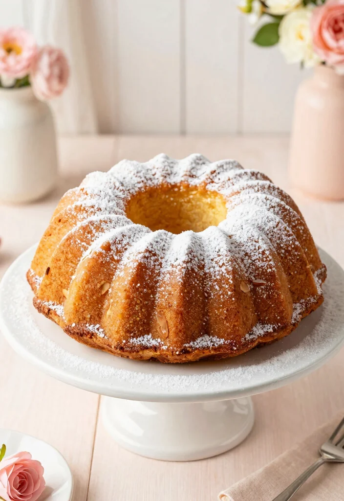 15 Irresistible Birthday Cake Ideas That Will Make You Drool (Especially #7!) - 9. Vanilla Almond Bundt Cake 1