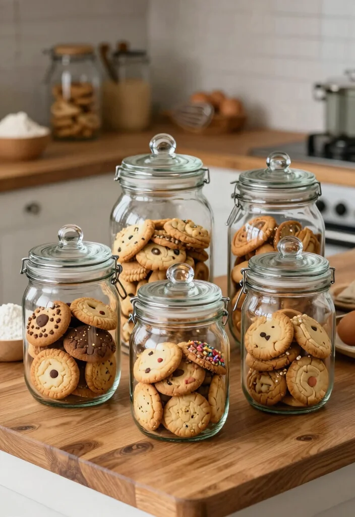 15 Antique Cookie Jars Ideas for Vintage Kitchen Decor Inspo - 1. Classic Glass Cookie Jars 1