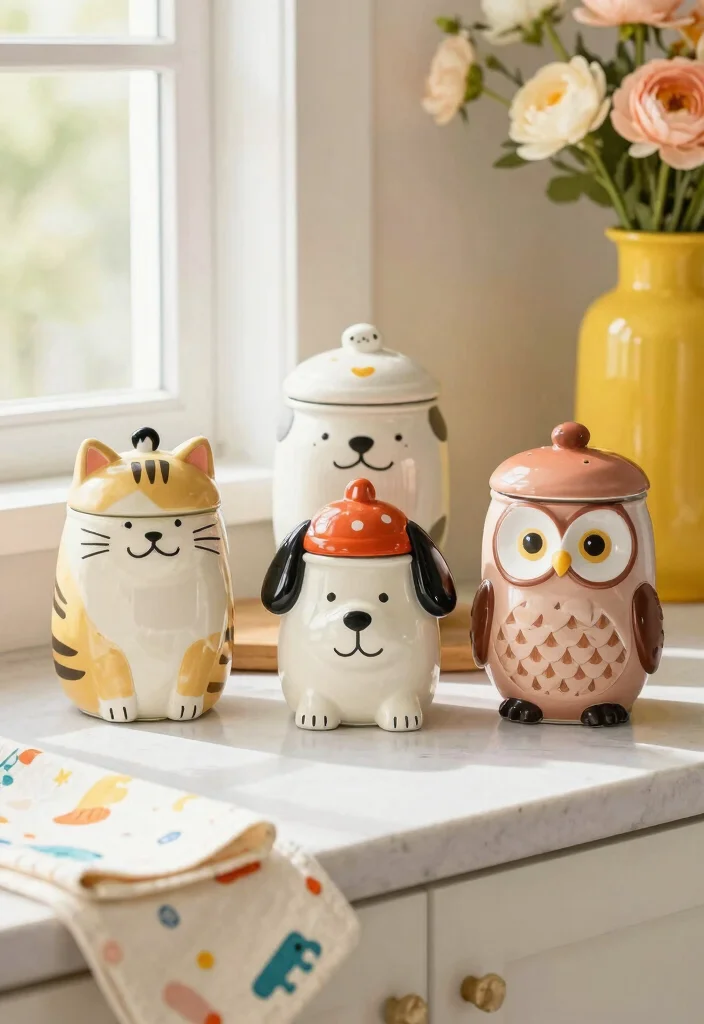 15 Antique Cookie Jars Ideas for Vintage Kitchen Decor Inspo - 5. Unique Animal-Shaped Cookie Jars 1