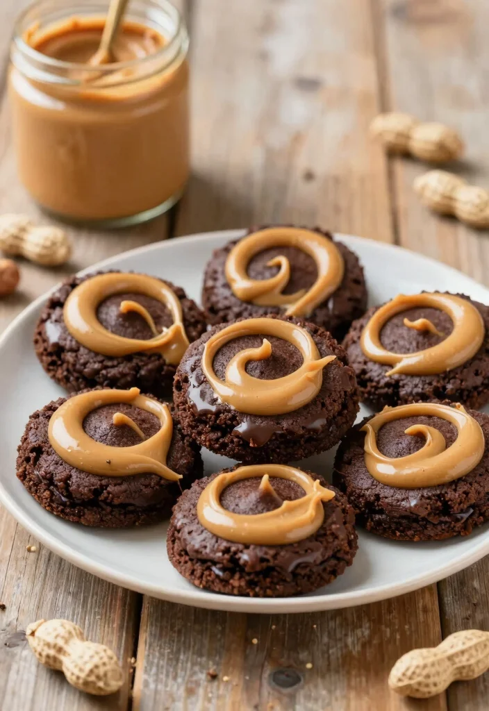 15 Box Brownie Cookies Ideas Chewy Shortcut Treats - 4. Peanut Butter Swirl Brownie Cookies 1