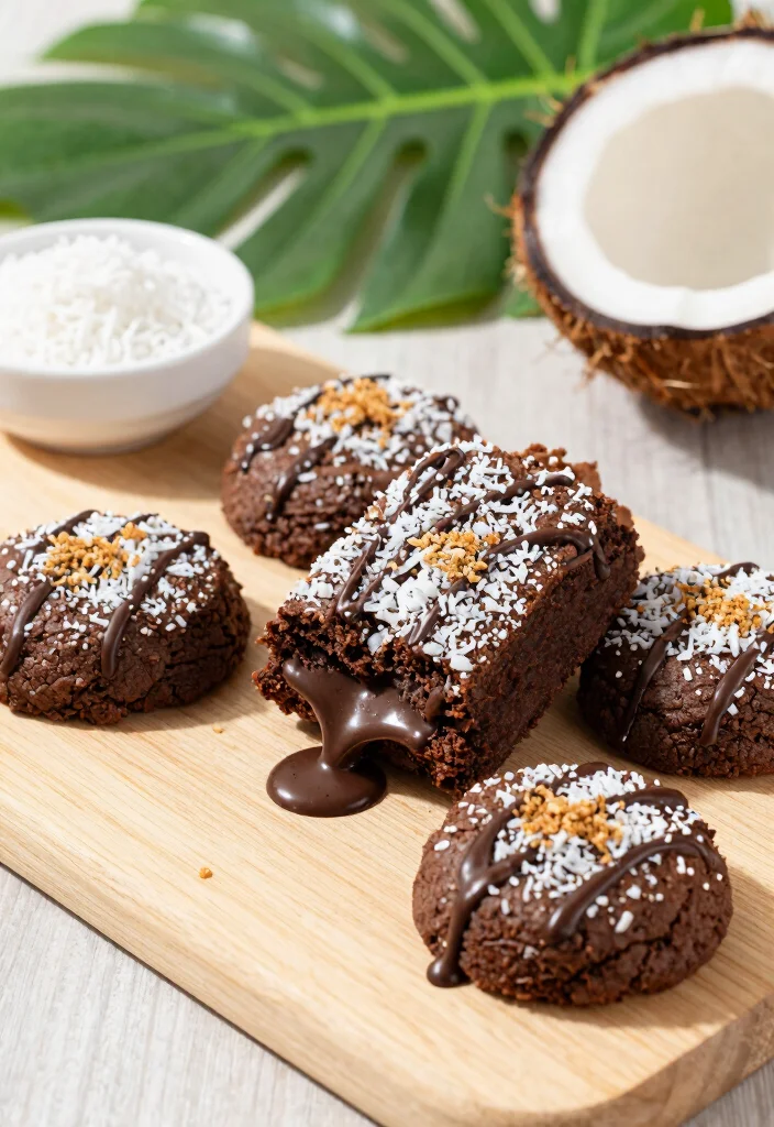 15 Box Brownie Cookies Ideas Chewy Shortcut Treats - 7. Coconut Brownie Cookies 1