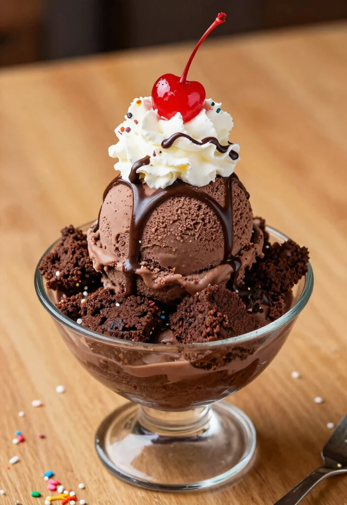 15 Brownie Cookie Dough Ideas: Safe Indulgent Treats - 4. Brownie Cookie Dough Sundae 1
