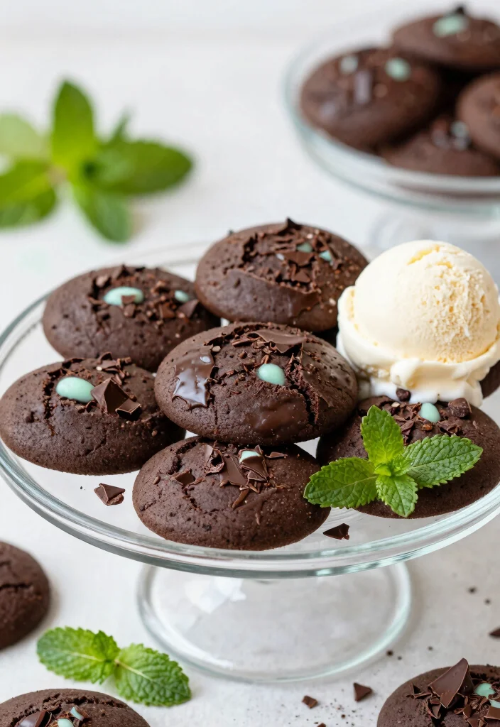 15 Dark Enchantress Cookie Ideas Inspired by Cookie Run - 12. Sorceress’ Dark Chocolate Mint Cookies 1