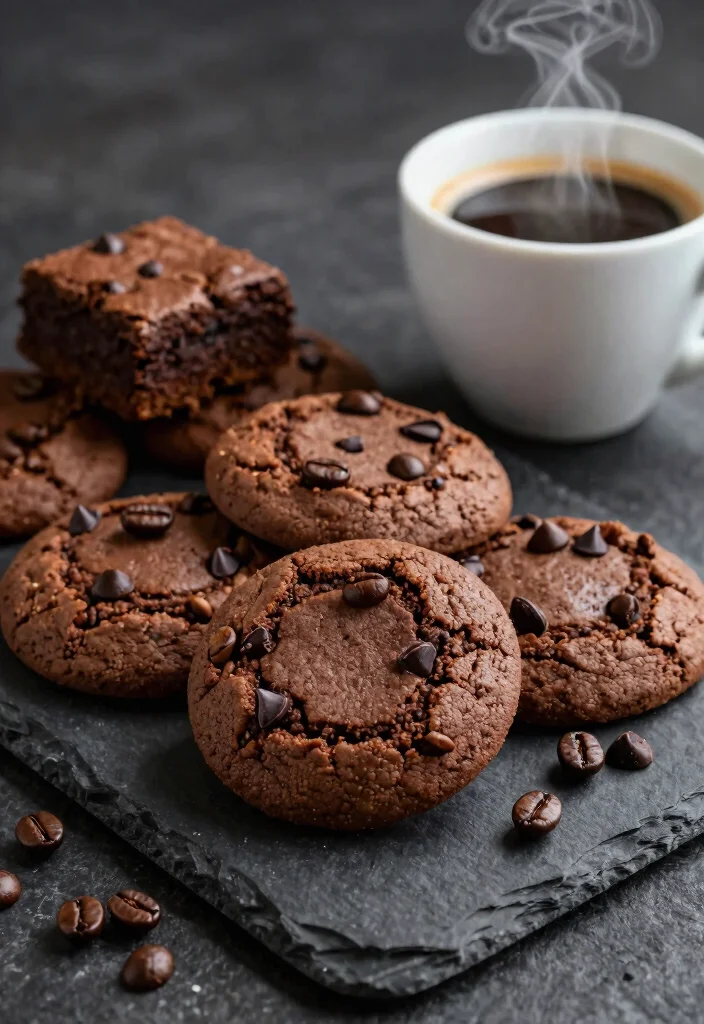 15 Dark Enchantress Cookie Ideas Inspired by Cookie Run - 13. Wicked Espresso Brownie Cookies 1