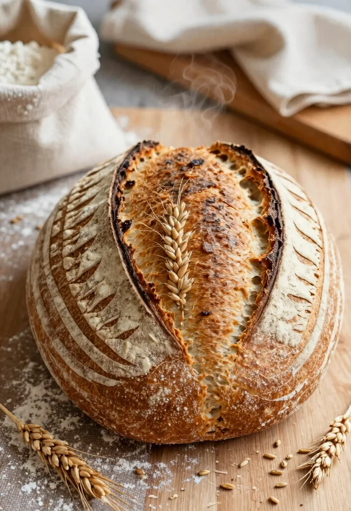 15 Easy Sourdough Scoring Ideas: Simple Beautiful Designs - 1. Classic Wheat Sheaf 1