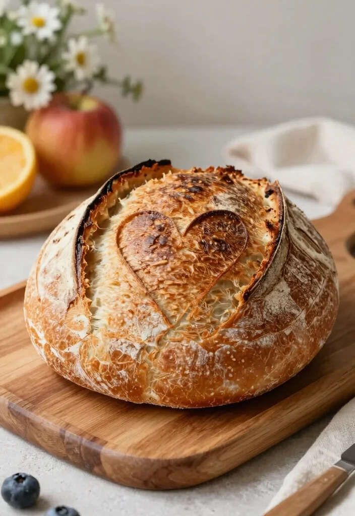 15 Easy Sourdough Scoring Ideas: Simple Beautiful Designs - 11. Heart Pattern 1