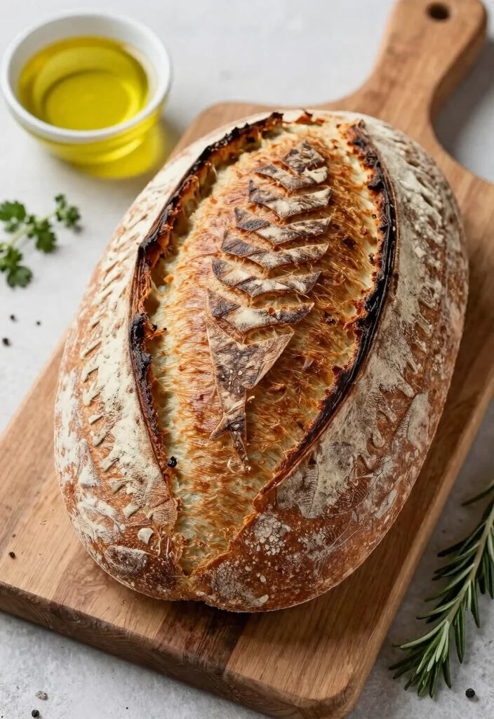 15 Easy Sourdough Scoring Ideas: Simple Beautiful Designs - 7. Fishbone Pattern 1
