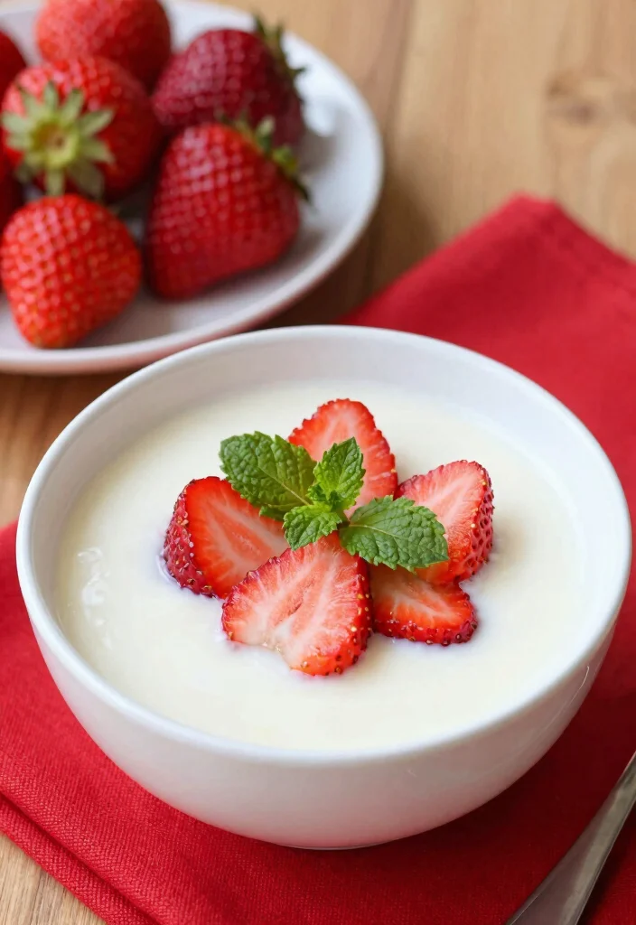 15 Milk Pudding Recipe Ideas: Classic Comfort Dessert - 6. Strawberry Coconut Milk Pudding 1