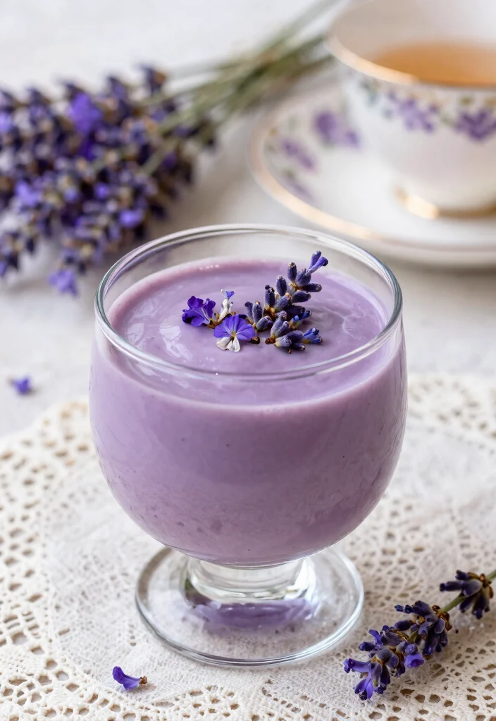 15 Milk Pudding Recipe Ideas: Classic Comfort Dessert - 9. Lavender Vanilla Pudding 1