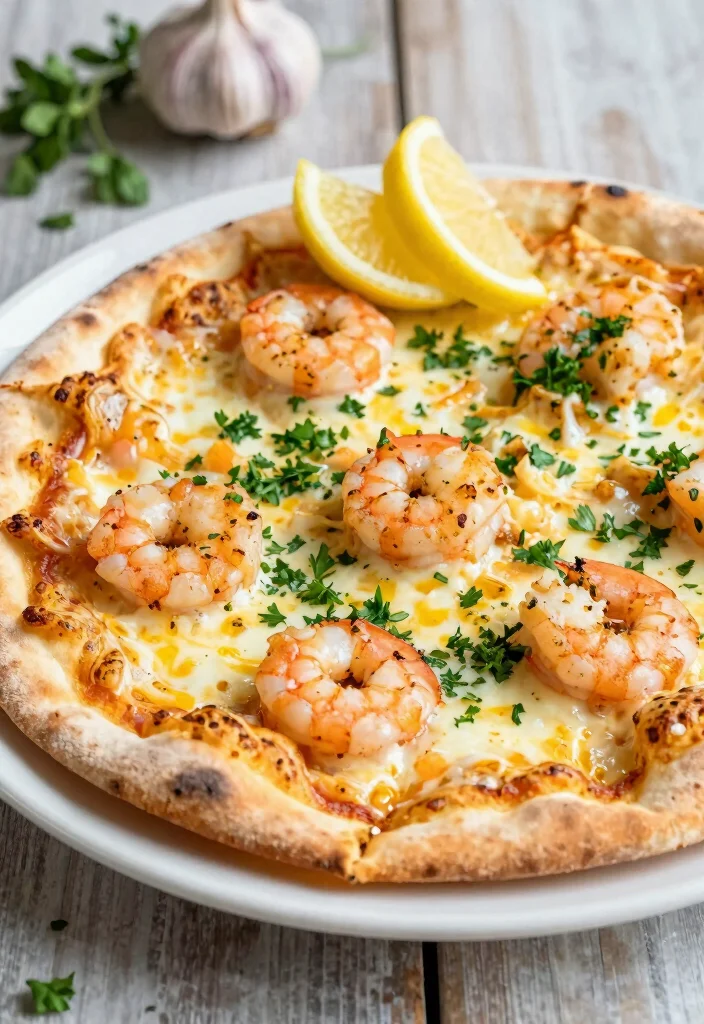 15 Naan Pizza Recipes for Quick and Easy Weeknight Meals - 10. Shrimp Scampi Naan Pizza 1