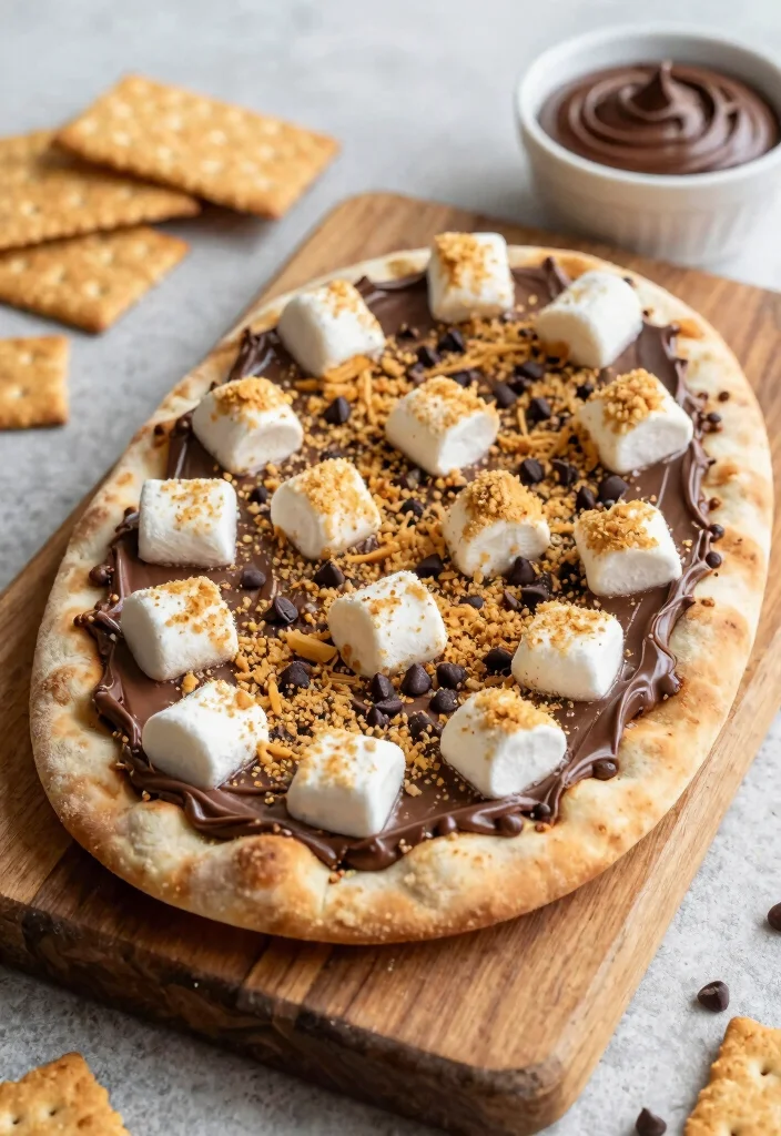 15 Naan Pizza Recipes for Quick and Easy Weeknight Meals - 15. S'mores Naan Pizza 1
