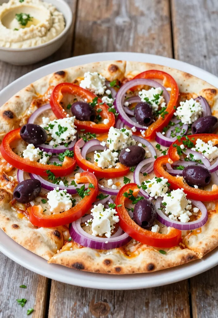 15 Naan Pizza Recipes for Quick and Easy Weeknight Meals - 2. Mediterranean Veggie Naan Pizza 1