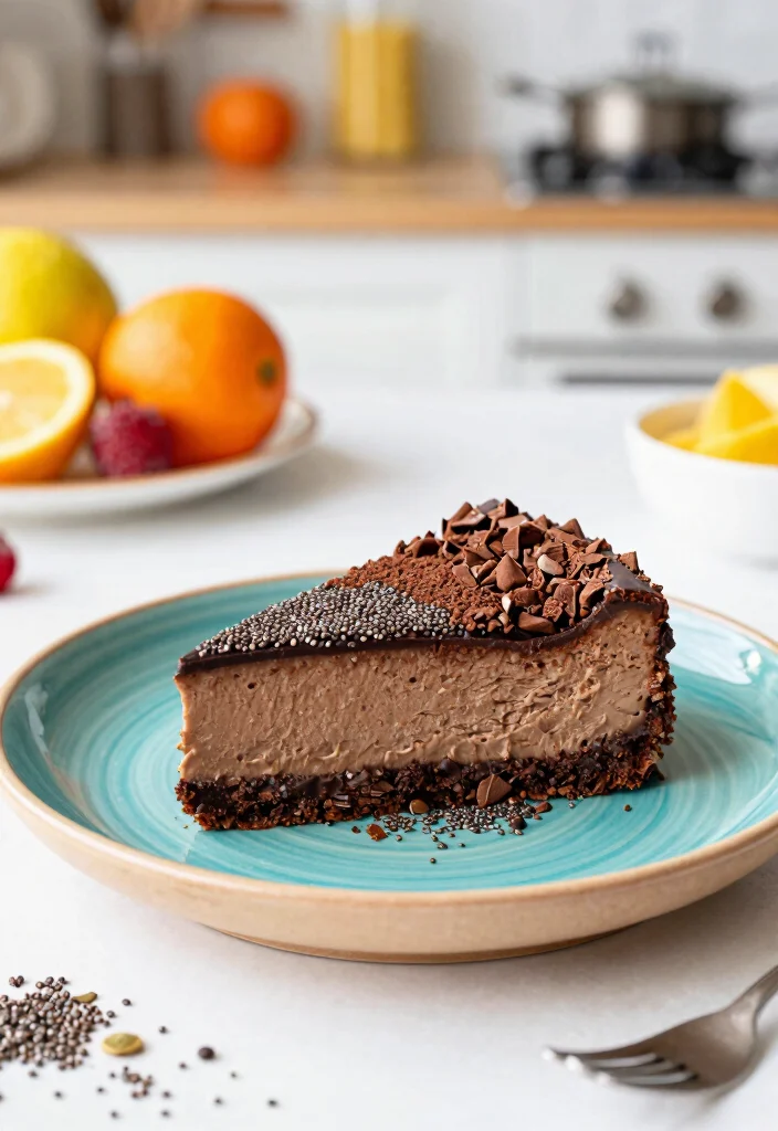 15 No Bake Chocolate Cheesecake Ideas Rich Easy Desserts - 11. Superfood Chocolate No Bake Cheesecake 1
