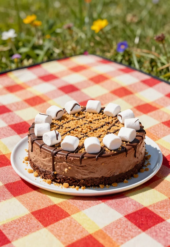 15 No Bake Chocolate Cheesecake Ideas Rich Easy Desserts - 15. S'mores No Bake Chocolate Cheesecake 1