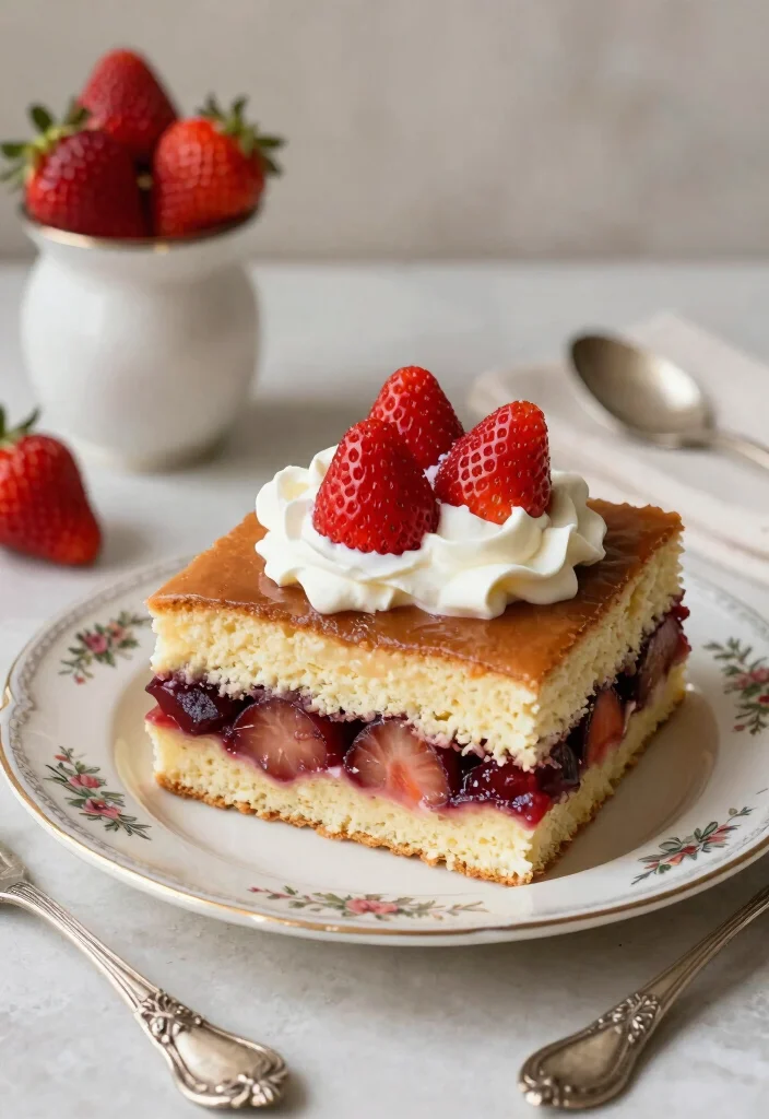 15 Plum Pudding Strawberry Shortcake Ideas: Vintage Dessert Twist - 1. Classic Plum Pudding Shortcake 1