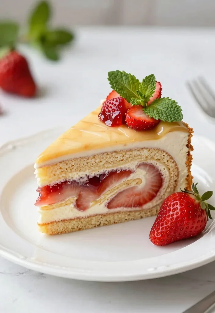 15 Plum Pudding Strawberry Shortcake Ideas: Vintage Dessert Twist - 10. Plum Pudding Strawberry Jam Swirl Cake 1