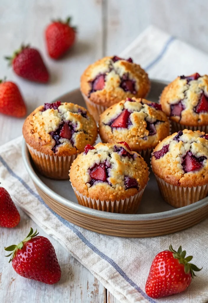 15 Plum Pudding Strawberry Shortcake Ideas: Vintage Dessert Twist - 13. Plum Pudding Strawberry Shortcake Muffins 1