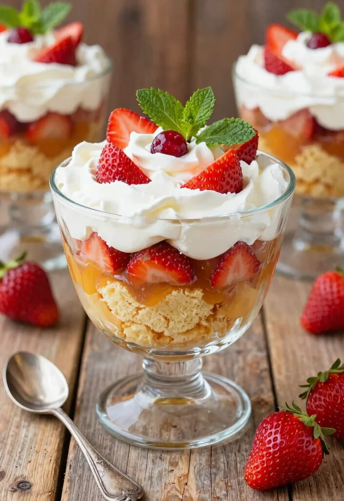 15 Plum Pudding Strawberry Shortcake Ideas: Vintage Dessert Twist - 4. Plum Pudding Strawberry Shortcake Trifle 1