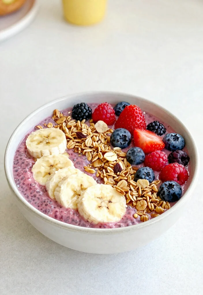 15 Strawberry Chia Seed Pudding Ideas Fresh Fruity Bowls - 15. Strawberry Chia Seed Pudding Smoothie Bowl 1