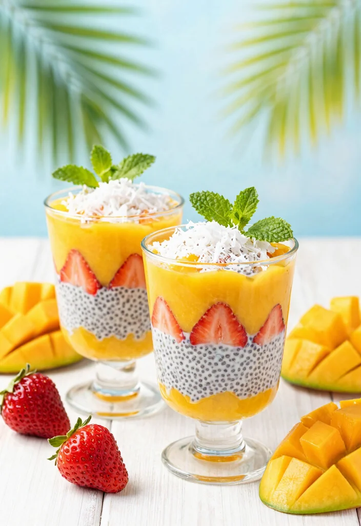 15 Strawberry Chia Seed Pudding Ideas Fresh Fruity Bowls - 2. Tropical Strawberry Chia Seed Pudding 1